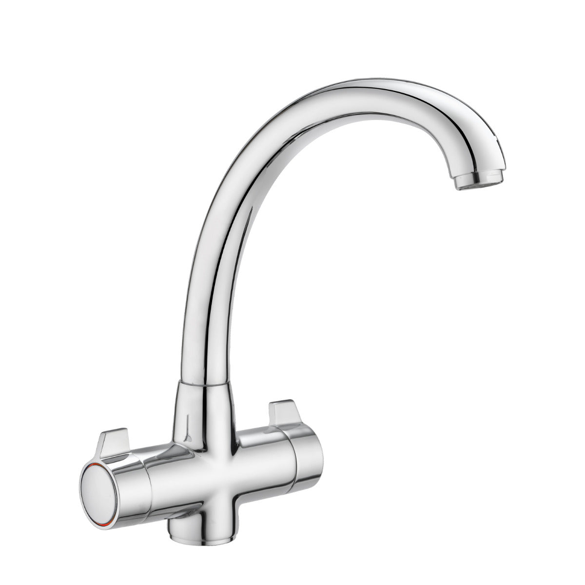 JassferryJASSFERRY New Mono Kitchen Mixer Taps Swivel Spout Dual Lever Polished ChromeTaps