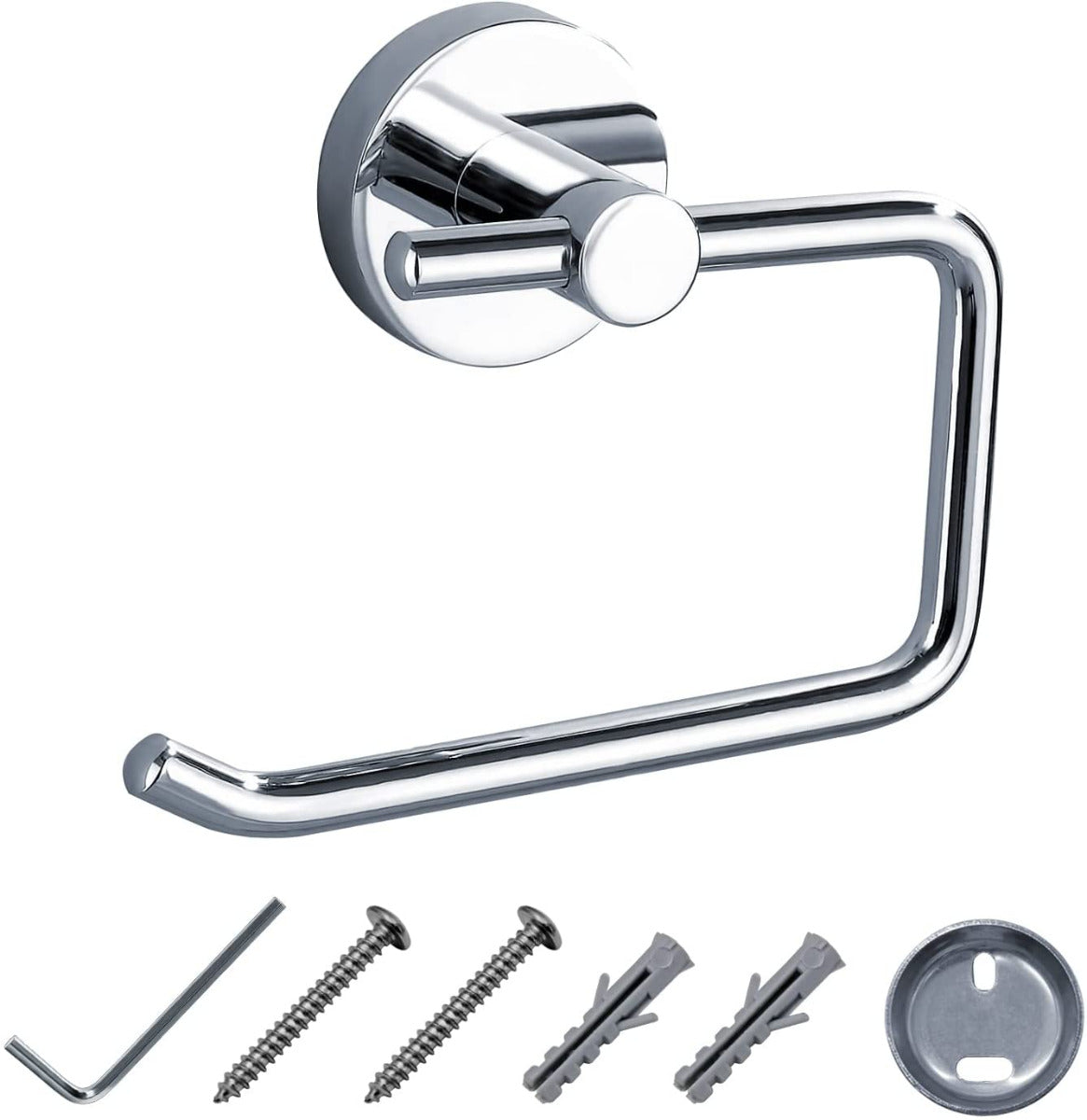 JassferryJASSFERRY Wall Mounted Toilet Roll Holder Bathroom Paper Holder Without LidBathroom Accessories