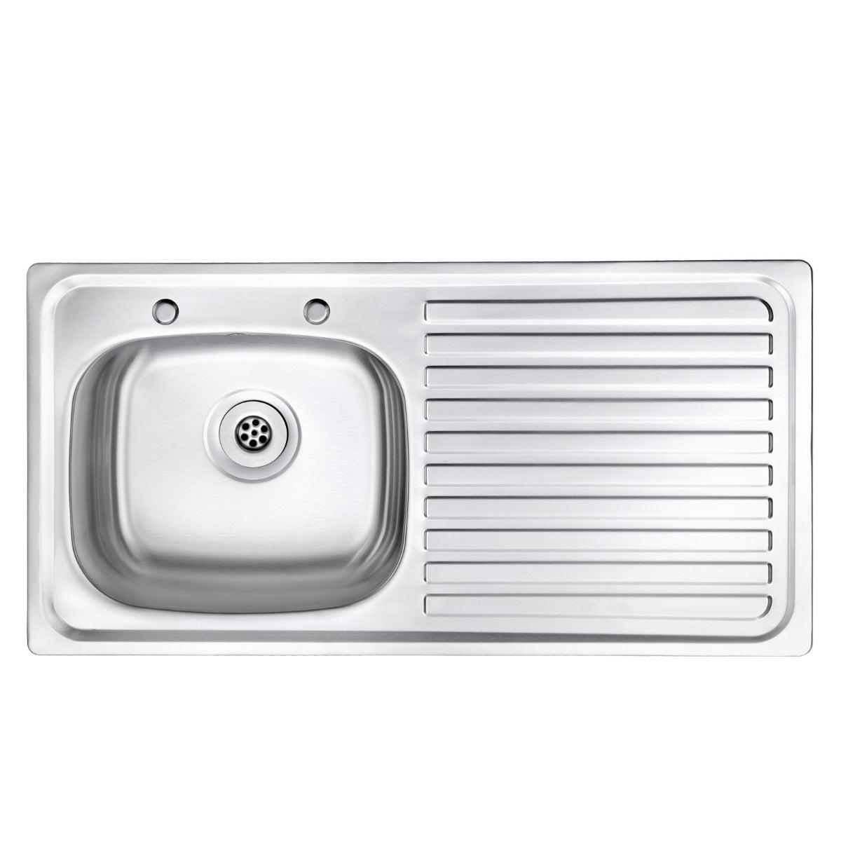 JassferryJASSFERRY Two Tap Holes Stainless Steel Kitchen Sink 1 Bowl Righthand DrainerKitchen Sinks