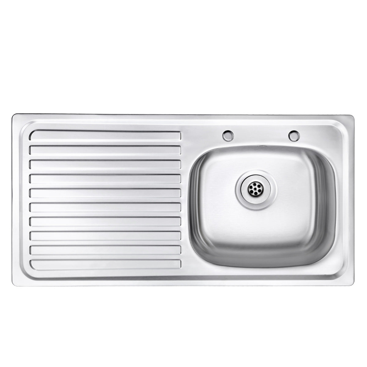 JassferryJASSFERRY Two Tap Holes Stainless Steel Kitchen Sink 1 Bowl Lefthand DrainerKitchen Sinks