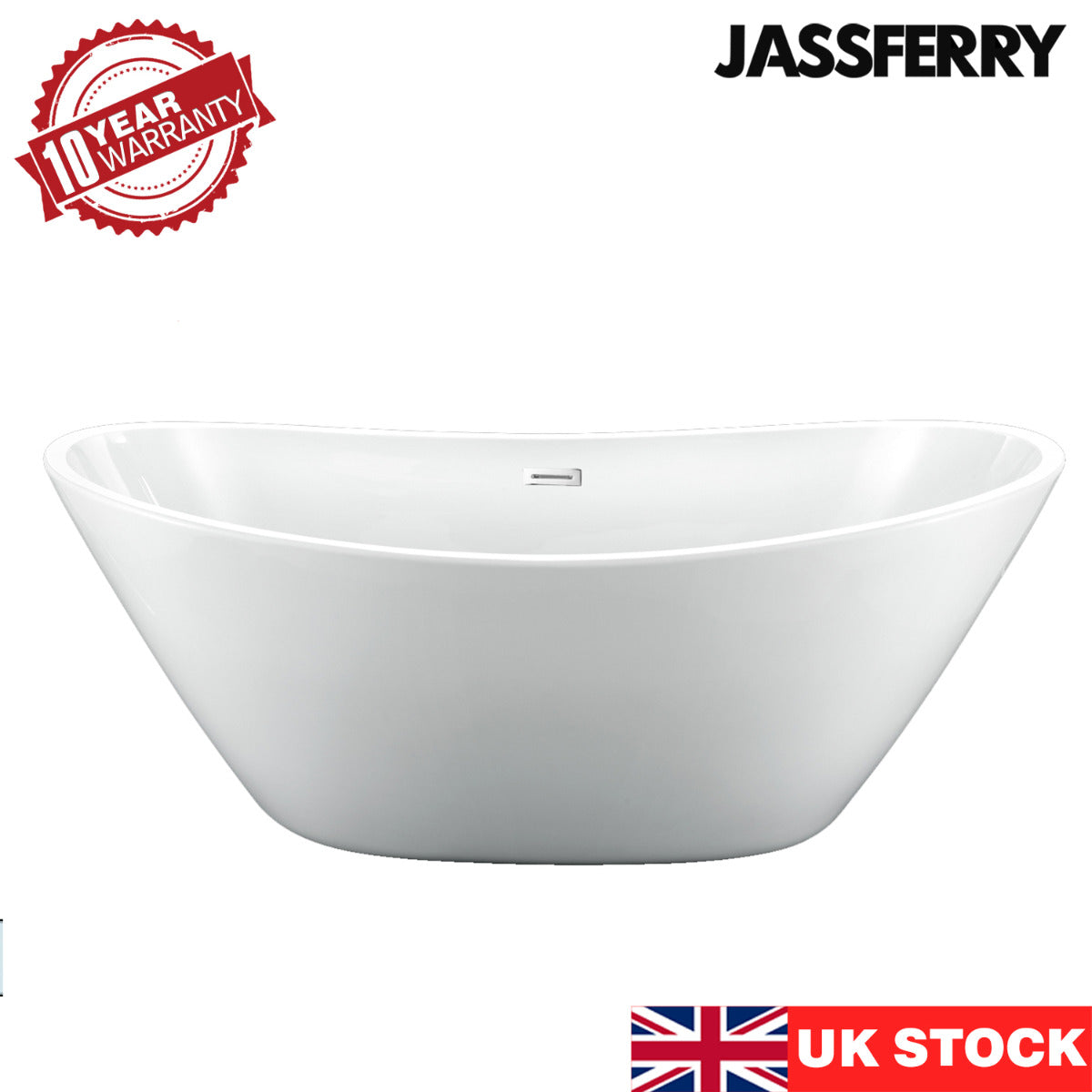 JassferryJASSFERRY 1700x785 mm Acrylic Modern Design Freestanding Bathtub Luxury Double EndedBathtubs