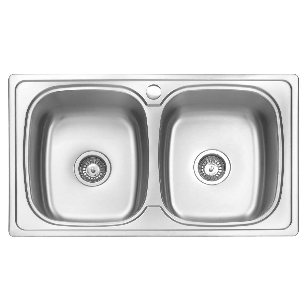 JassferryJASSFERRY Stainless Steel Kitchen Sink Inset 2 Double Bowl No DrainerKitchen Sinks