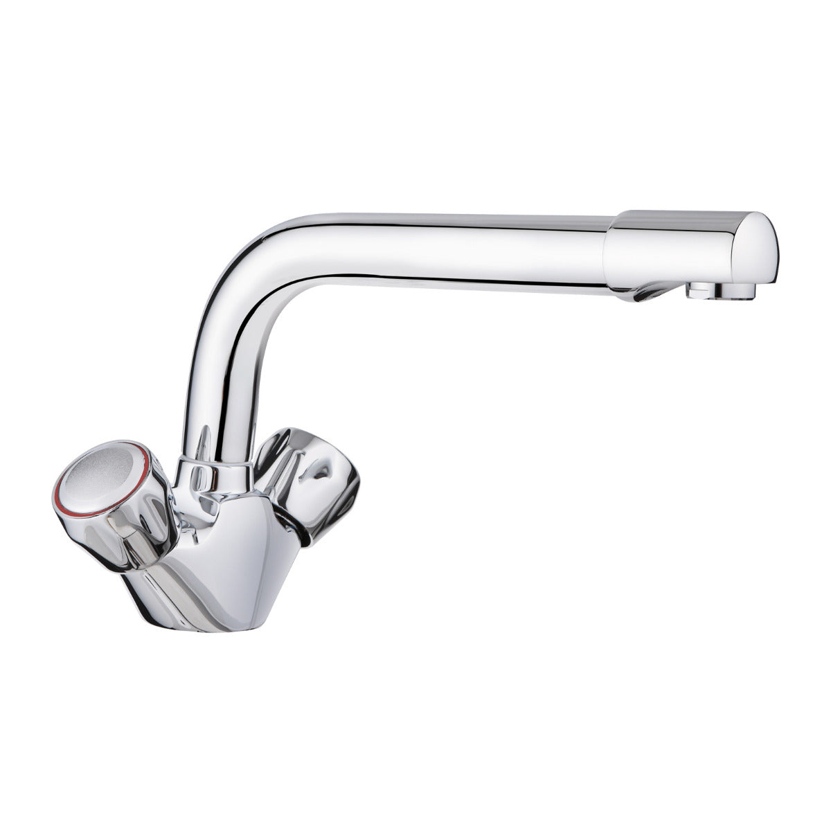 JassferryJASSFERRY Traditional Kitchen Mixer Tap Chrome Polish Dual Lever Swivel SpoutTaps