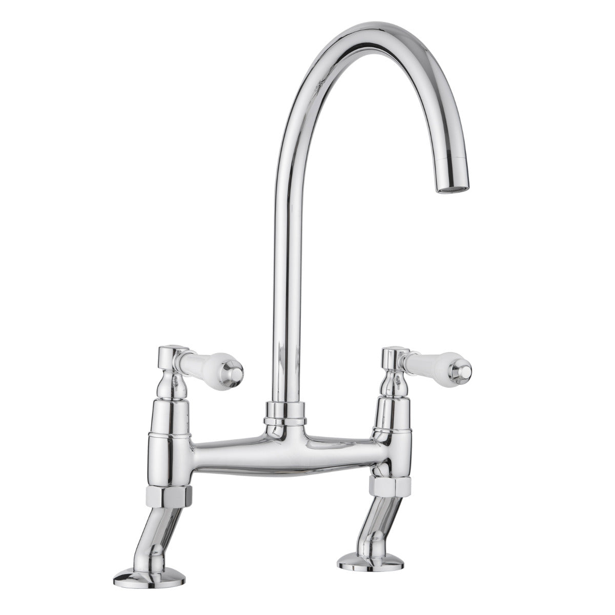 JassferryJASSFERRY Traditional Kitchen tap Mixers 2 Hole Deck Mounted Cold and Hot TapTaps