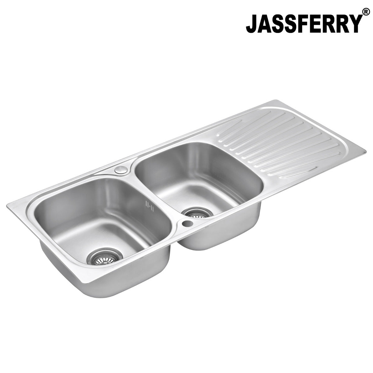 JassferryJASSFERRY Stainless Steel Kitchen Sink Inset Double Bowl Reversible DrainerKitchen Sinks