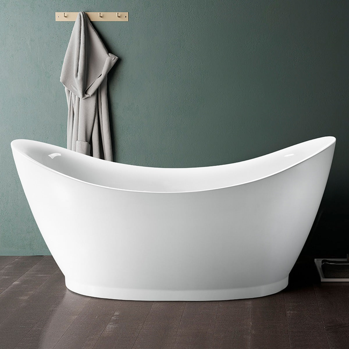 JassferryJASSFERRY 1750x815 mm Modern Design Double Ended Slipper Freestanding BathtubBathtubs