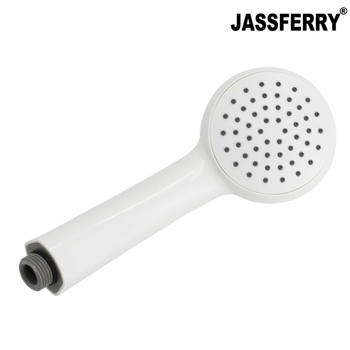 JassferryJASSFERRY White Single Function Handheld Shower Head Replacement Bathroom HandsetShower Heads