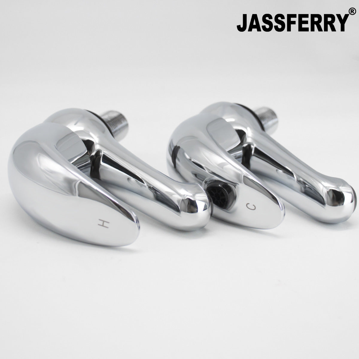 JassferryJASSFERRY Bathroom Sink Taps Lever Basin Taps Chrome-Plated Hot and Cold WaterBasin Taps