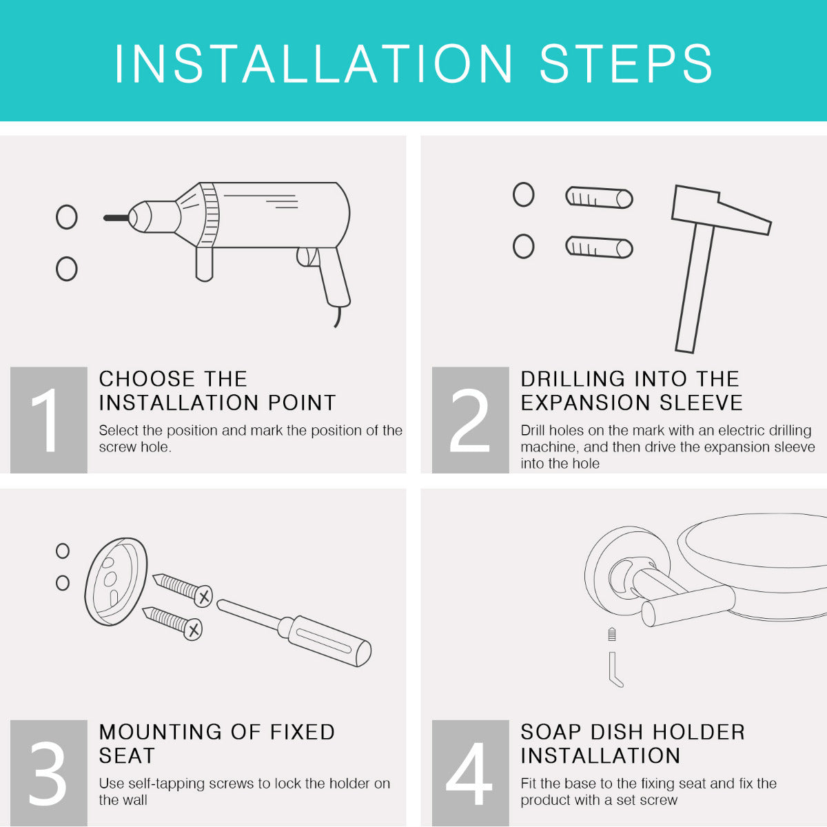 JassferryJASSFERRY Wall Mounted Soap Dishes Frosted Glass Soap Saver Storage Tray HolderSoap Dishes