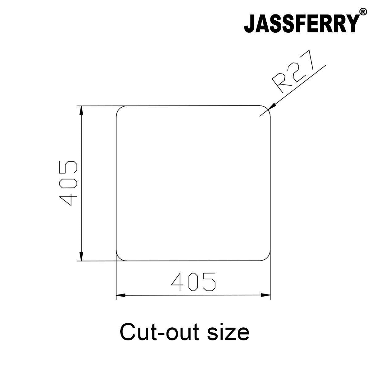 JassferryJASSFERRY Undermount Stainless Steel Kitchen Sink 1 Bowl Dish Drainer RackKitchen Sinks