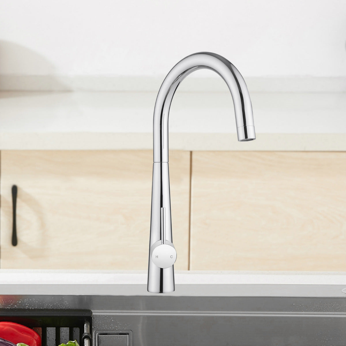 JassferryJASSFERRY Modern Kitchen Sink Mixer Tap with 360 Degree Swivel Spout ChromeKitchen taps