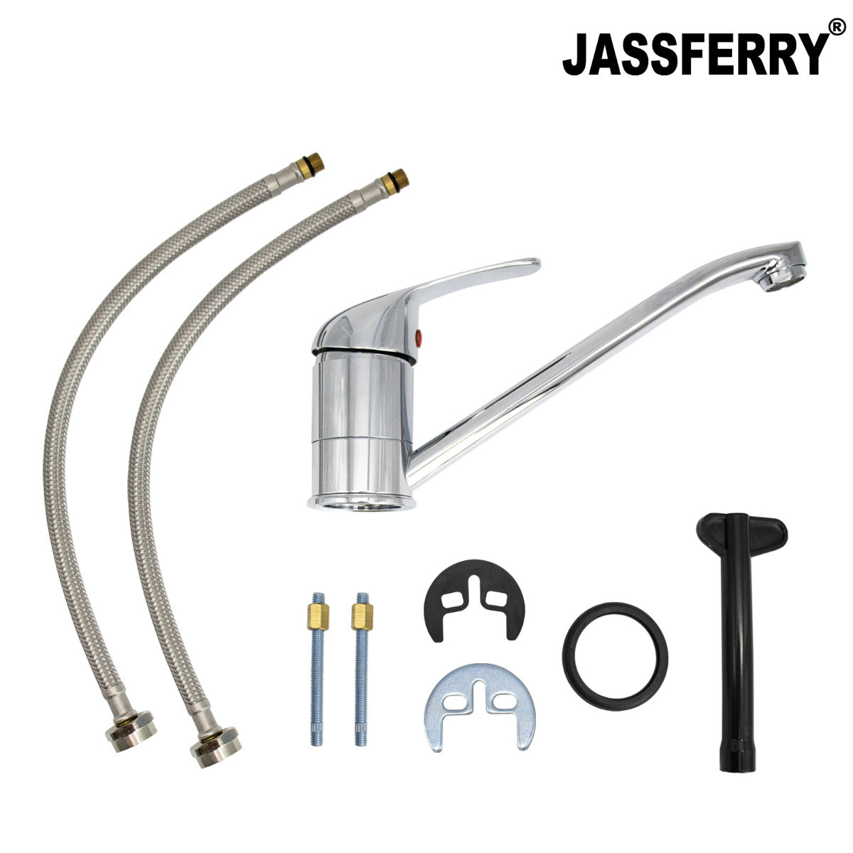 JassferryJASSFERRY Traditional Kitchen Sink Tap Mixer Monobloc Single Lever Swivel SpoutKitchen taps