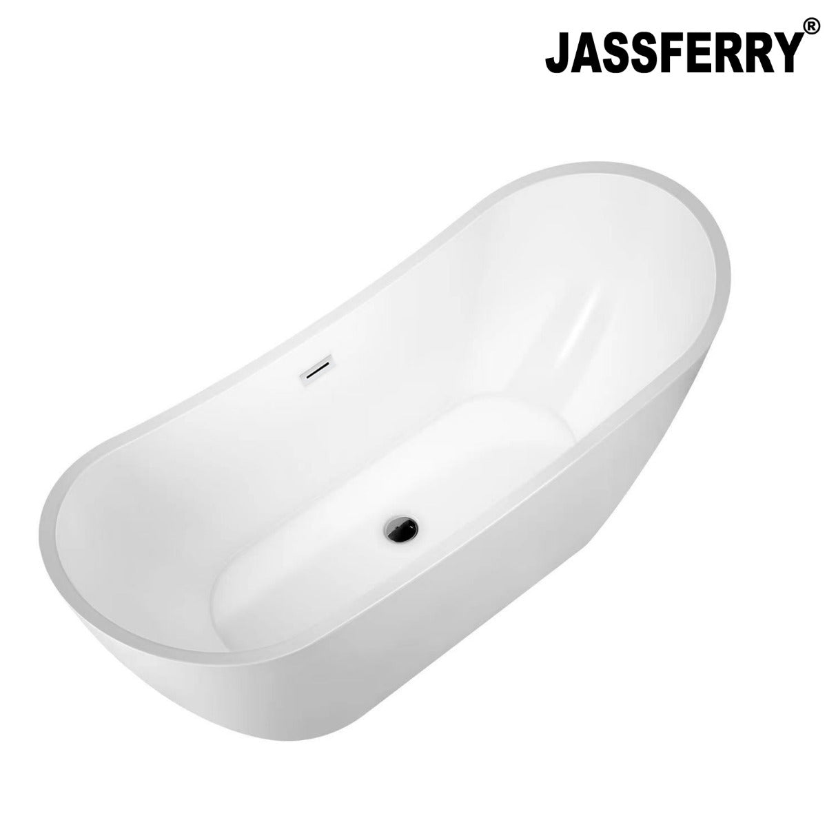 JassferryJASSFERRY Modern Design Freestanding Bathtub Luxury Soaking Baths White AcrylicBathtubs