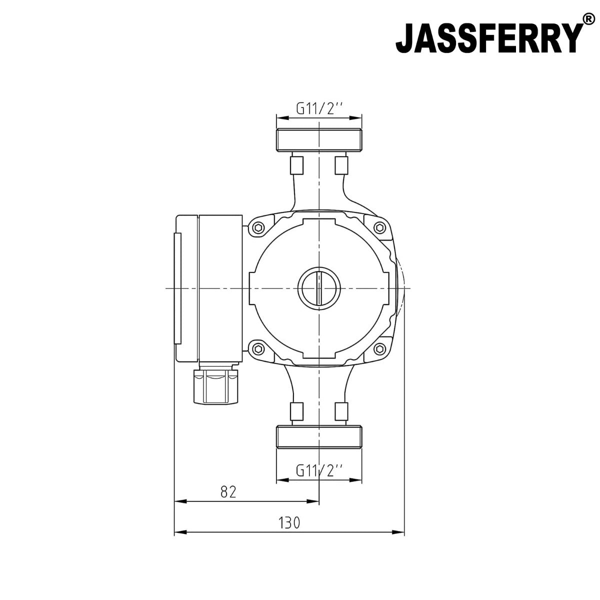 JassferryJASSFERRY A-Rated Central Heating Pump Energy Saving Circulation with Power MonitorHeating Pumps