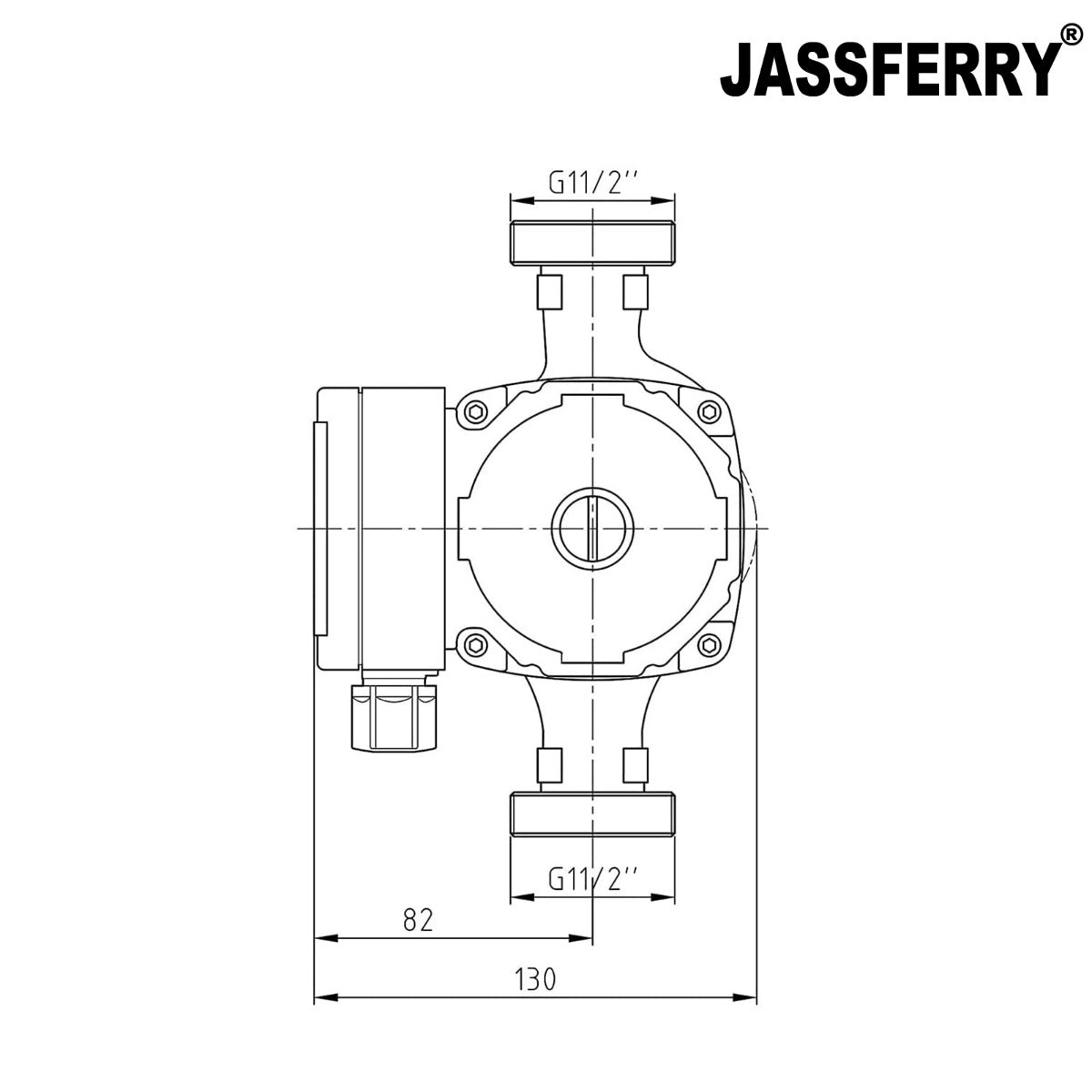 JASSFERRY A-Rated Central Heating Pump Energy Saving Hot Water Circulation Systems