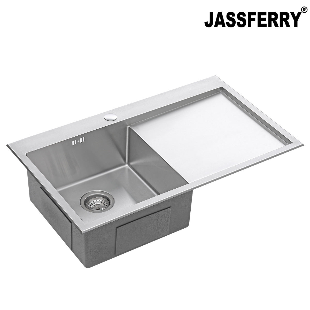 JassferryJASSFERRY Handcrafted Stainless Steel Kitchen Sink Inset 1 Bowl Righthand DrainerKitchen Sinks