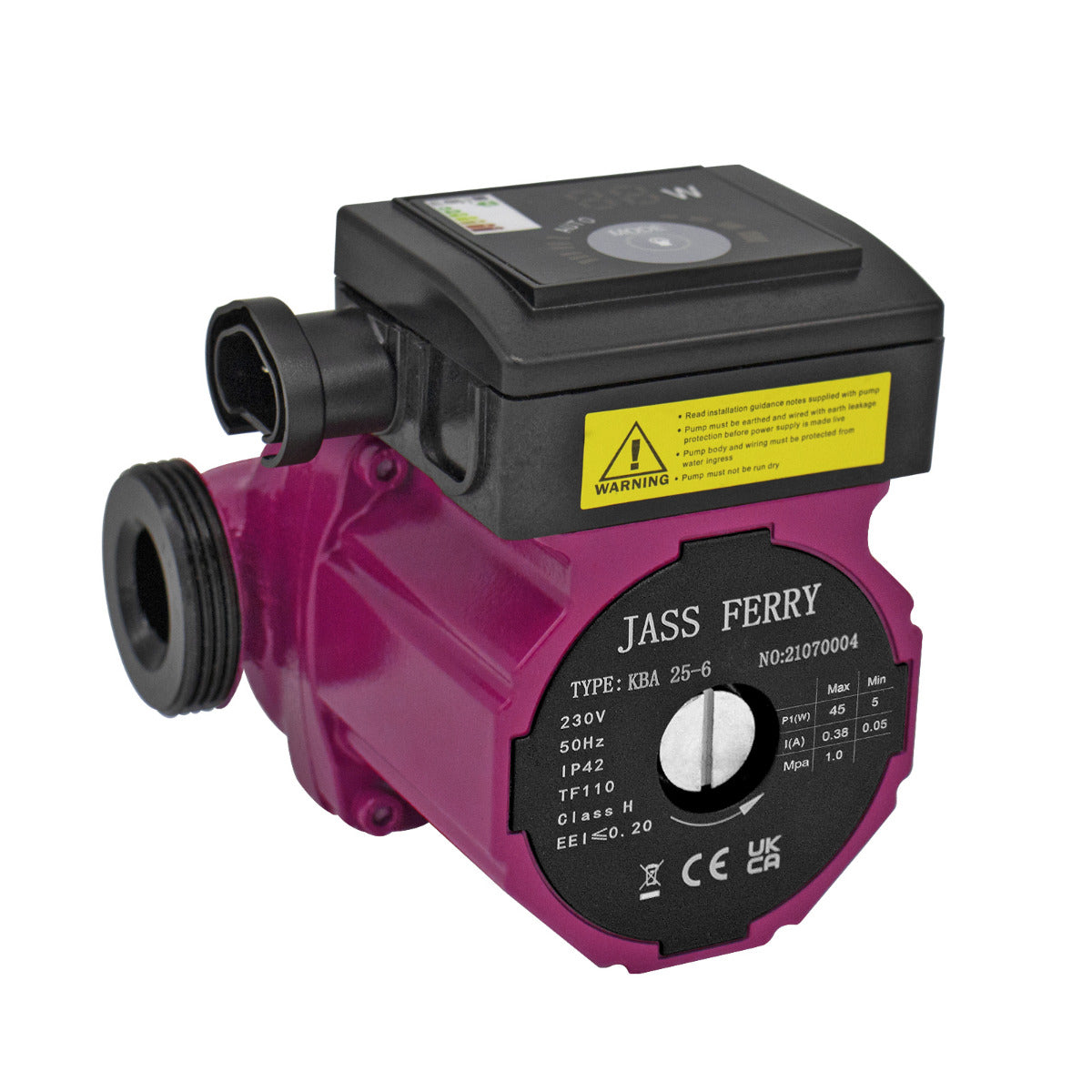 JassferryJASSFERRY A-Rated Central Heating Pump Energy Saving Circulation with Power MonitorHeating Pumps