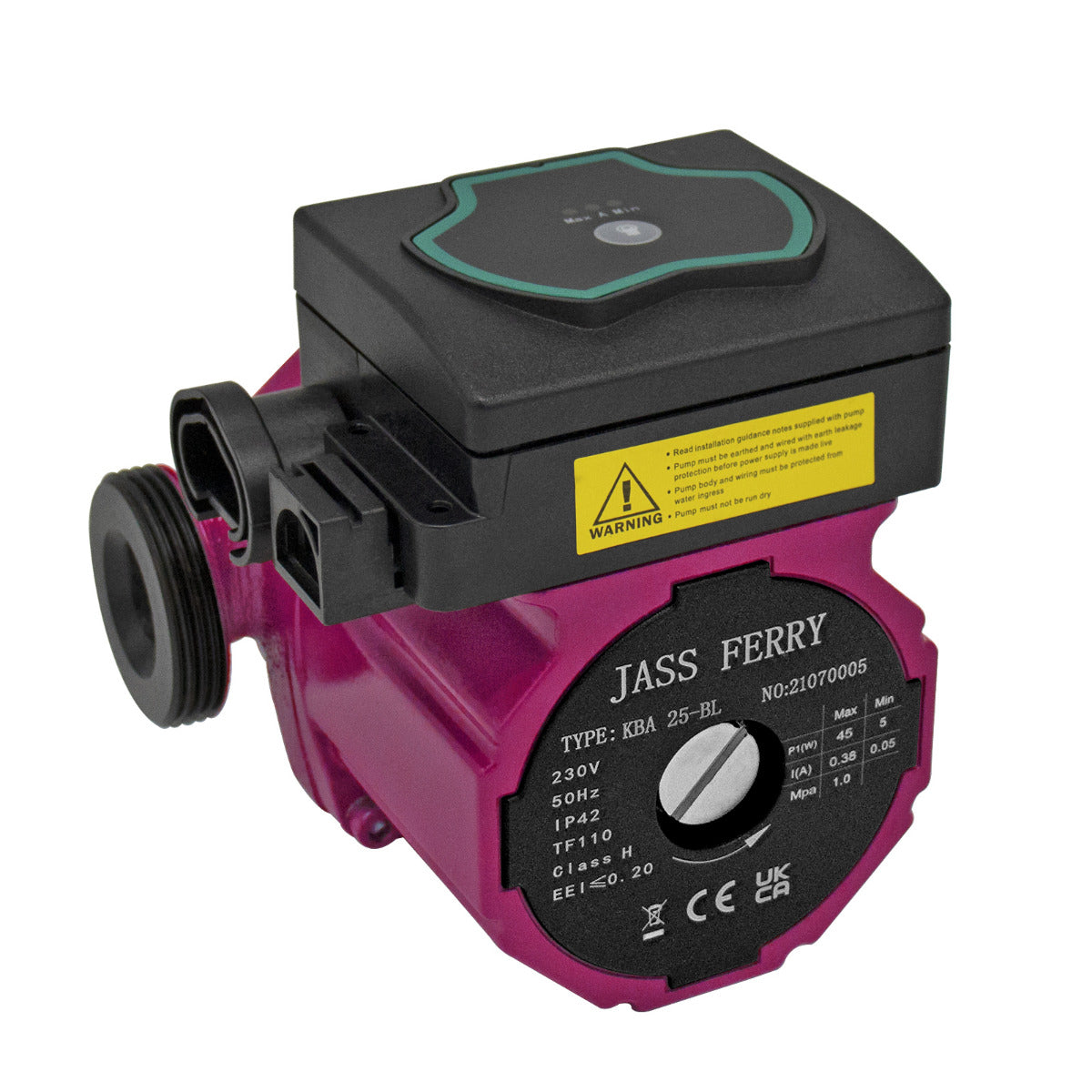JASSFERRY A-Rated Central Heating Pump Energy Saving Hot Water Circulation Systems -BL