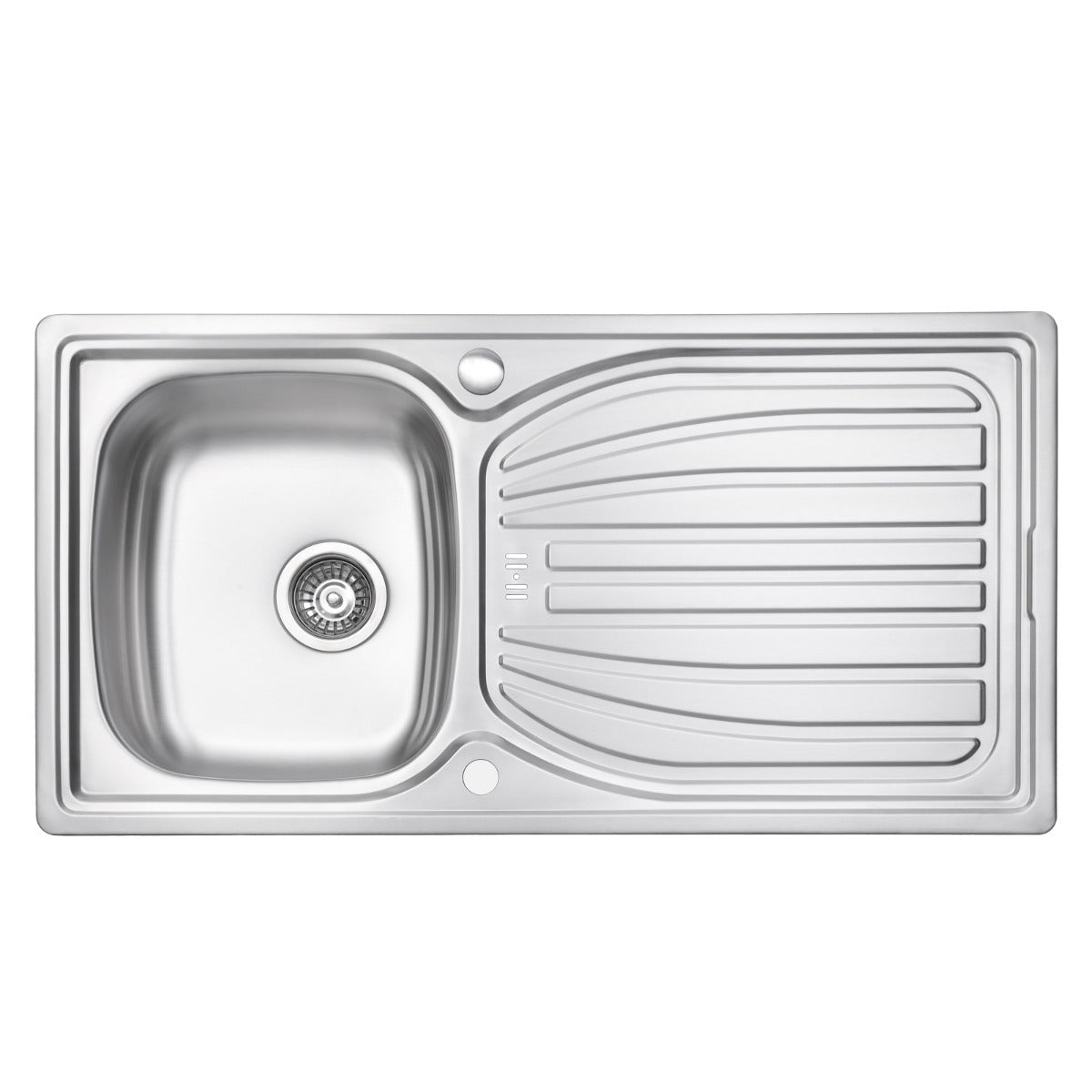 JassferryJASSFERRY Stainless Steel Kitchen Sink Reversible Drainer Deck Overflow HoleKitchen Sinks