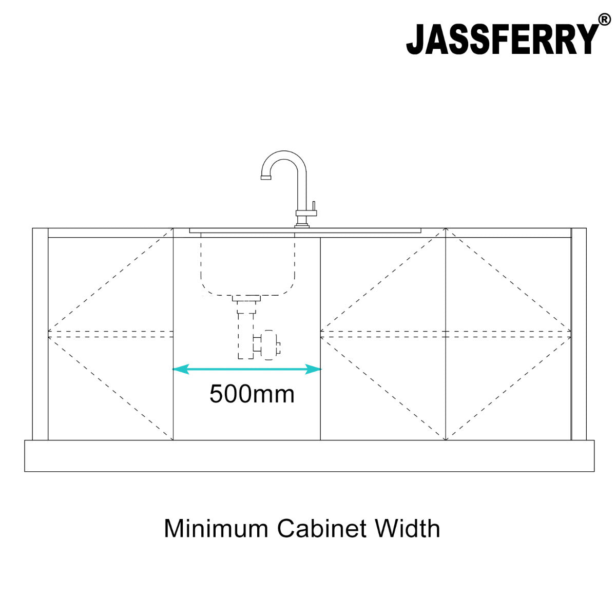 JassferryJASSFERRY Handcrafted Stainless Steel Kitchen Sink Inset 1 Bowl Righthand DrainerKitchen Sinks