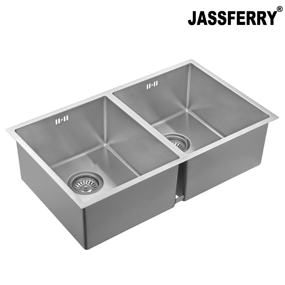 JassferryJASSFERRY Undermount Stainless Steel Kitchen Sink Handcrafted Double BowlKitchen Sinks