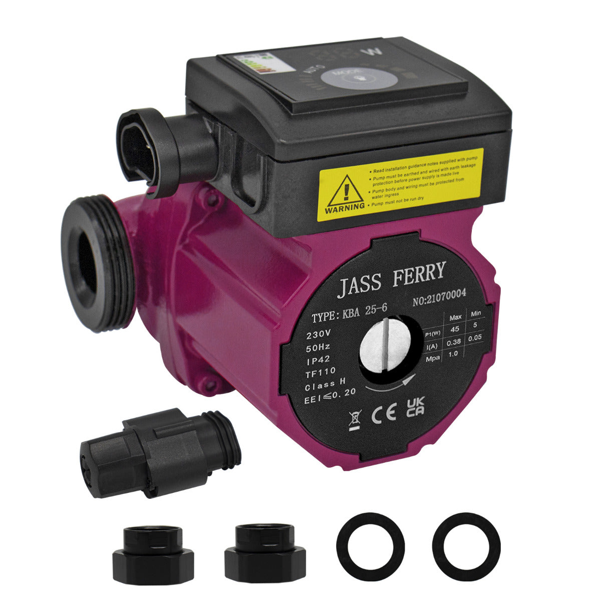 JassferryJASSFERRY A-Rated Central Heating Pump Energy Saving Circulation with Power MonitorHeating Pumps