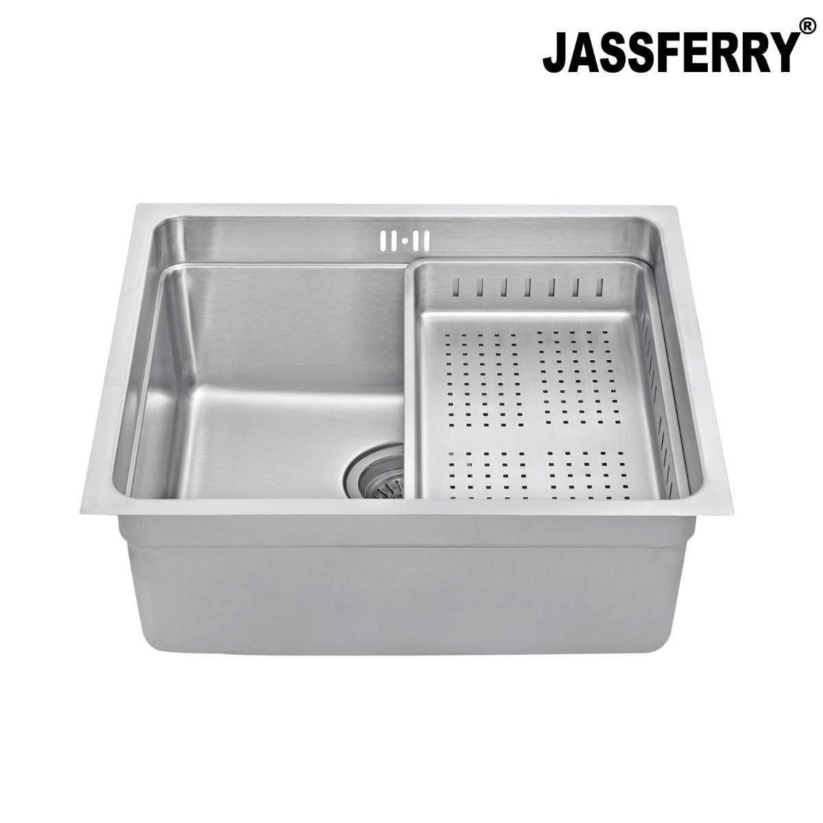 JassferryJASSFERRY Undermount Stainless Steel Kitchen Sink 1 Bowl Dish Drainer RackKitchen Sinks