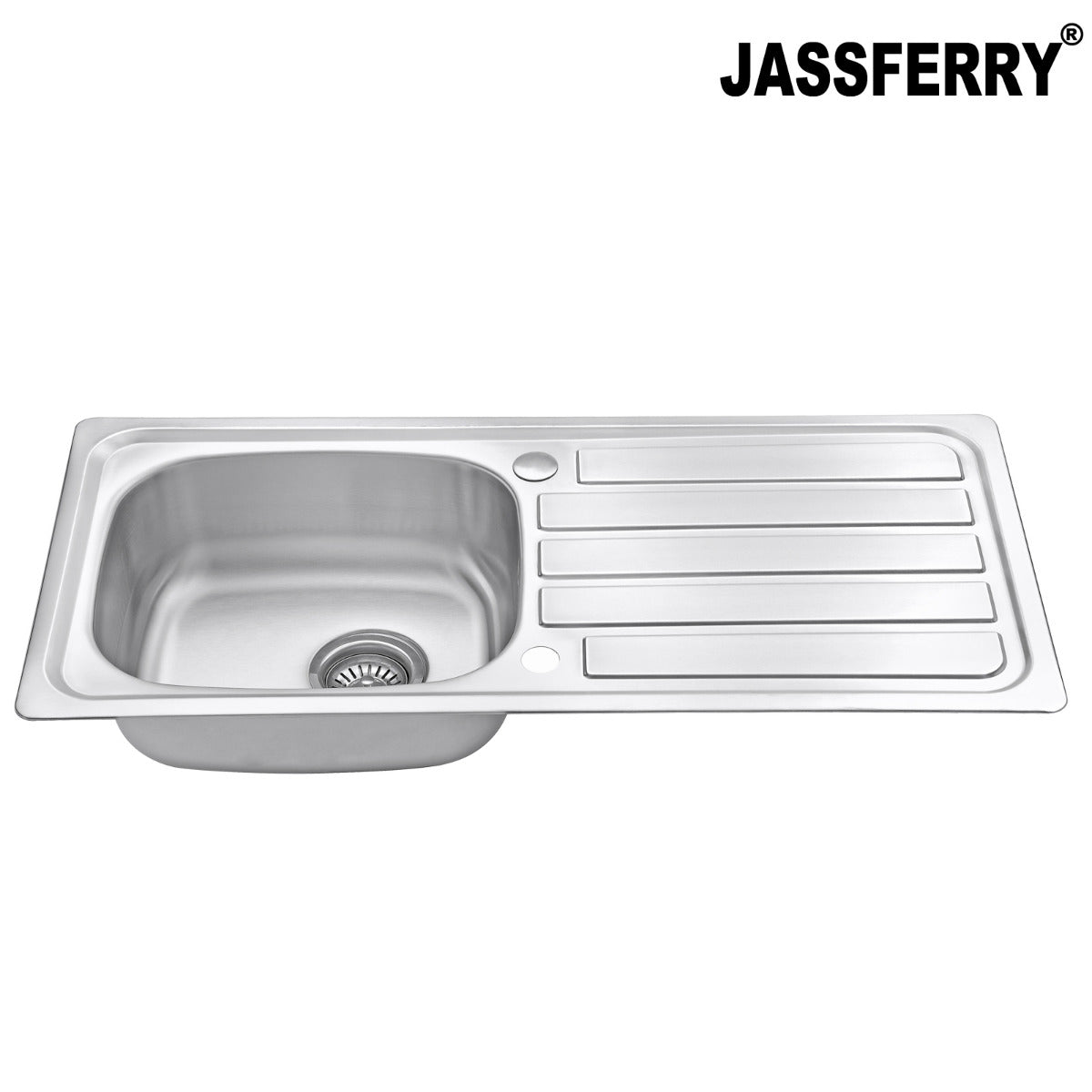 JassferryJASSFERRY 930 x 430 mm Stainless Steel Kitchen Sink 1 Bowl with Waste StrainerKitchen Sink