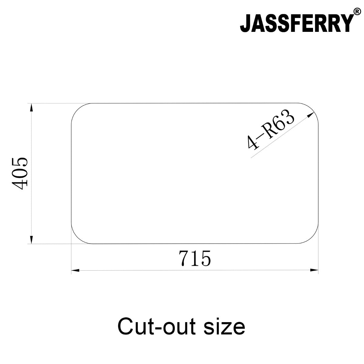 JassferryJASSFERRY Undermount Stainless Steel Kitchen Sink Double Square Bowl - 985Kitchen Sinks