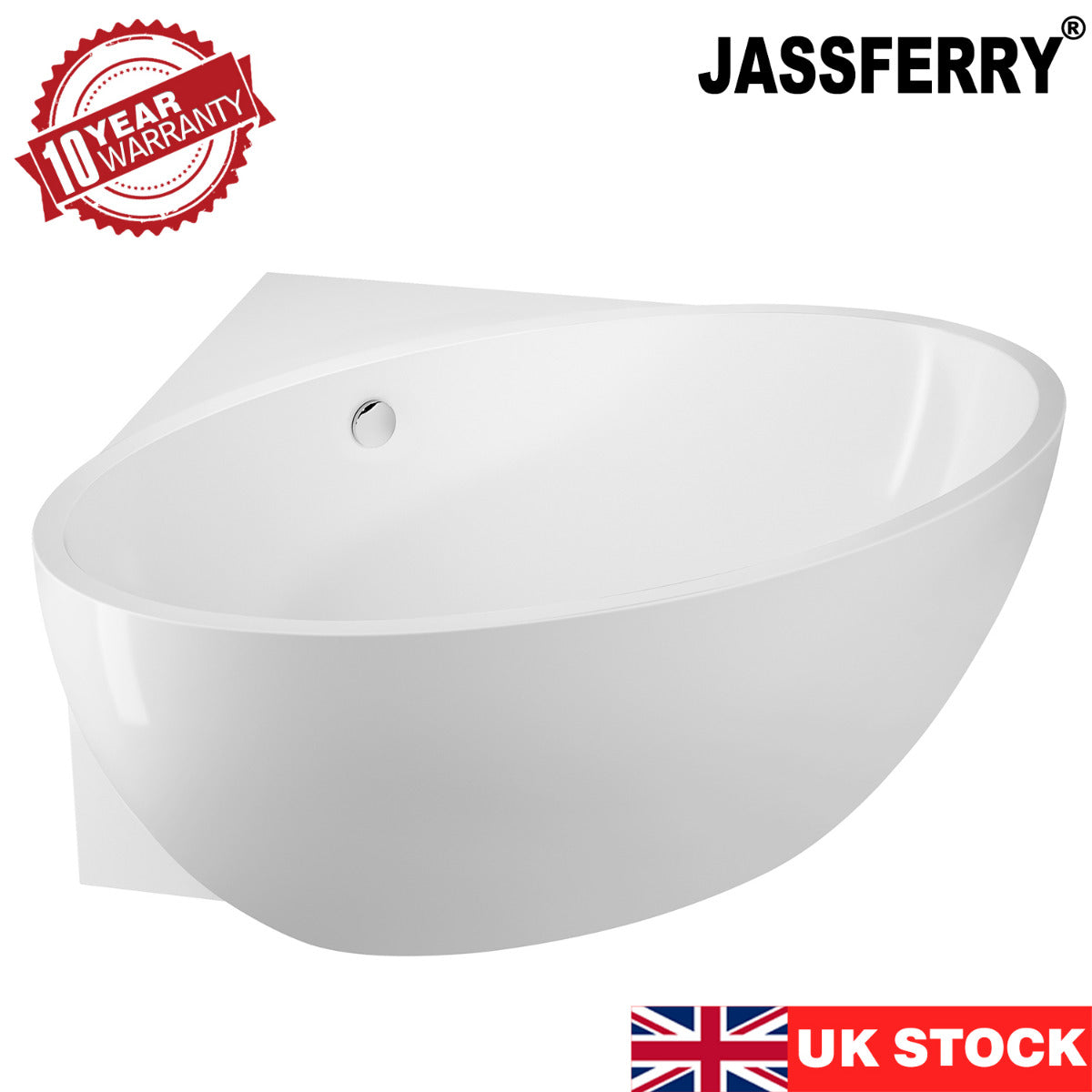 JassferryJASSFERRY 1510 mm Vintage Design Freestanding Bathtub Luxury Stand Alone Corner Baths SPABathtubs