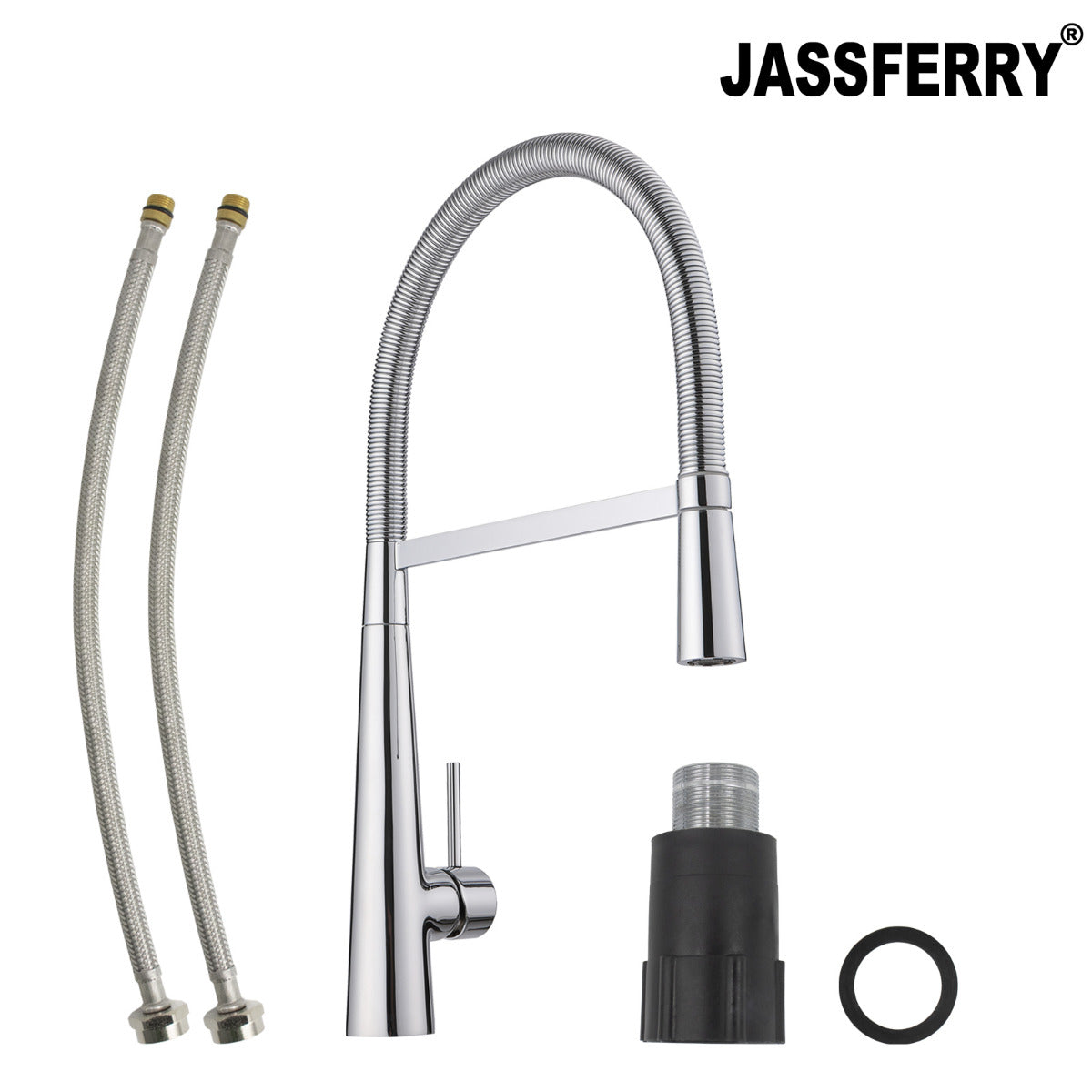 JassferryJASSFERRY Kitchen Taps Pull Out Pull Down Spray Swivel Spring Spout Brass MixerKitchen taps
