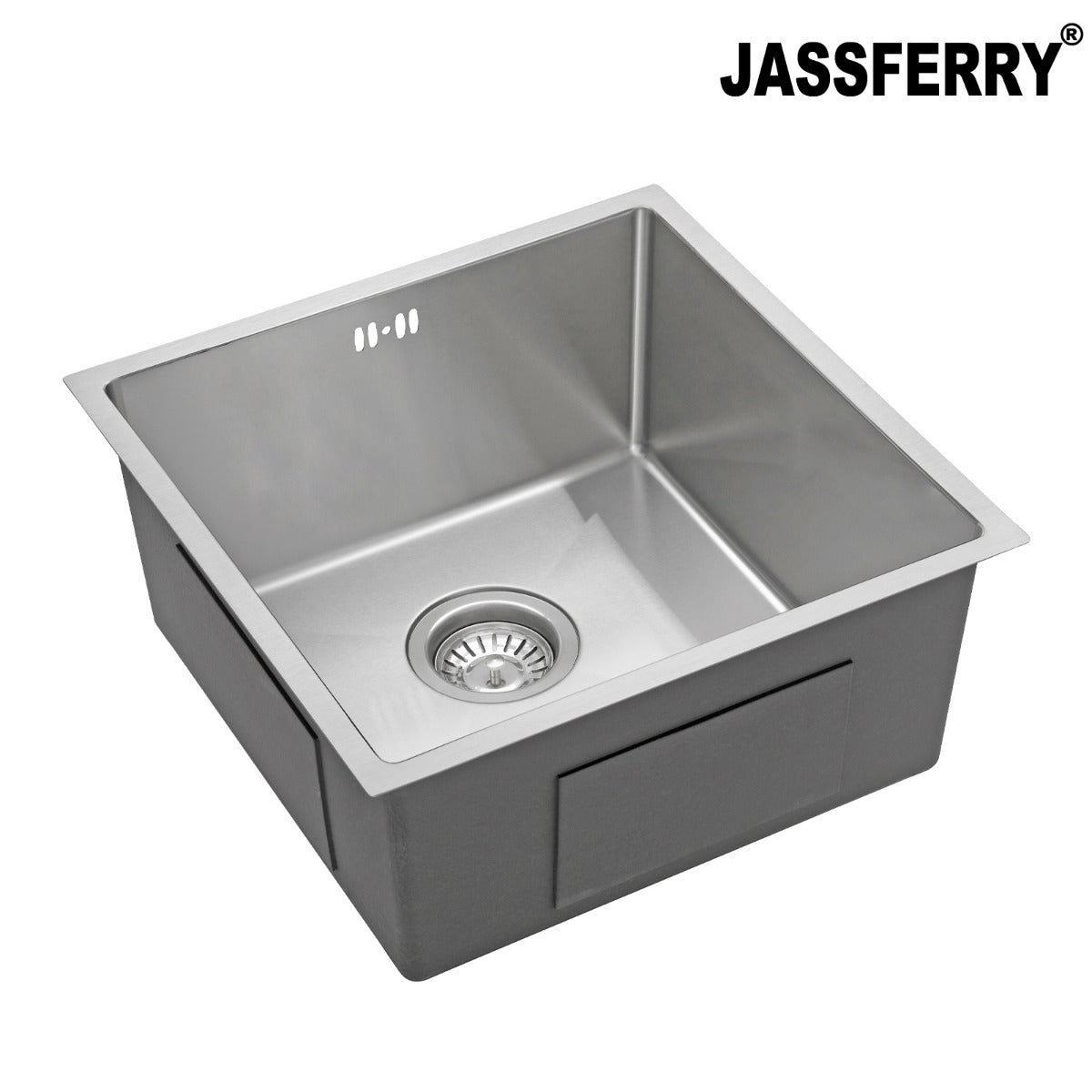 JassferryJASSFERRY 440 x 440 Undermount Stainless Steel Kitchen Sink Handmade 1 Bowl - 783Kitchen Sinks