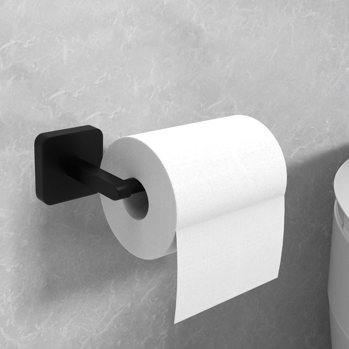 JassferryJASSFERRY 143mm Black Wall Mounted Toilet Paper Holder Tissue Holder RustproofToilet Paper Holders
