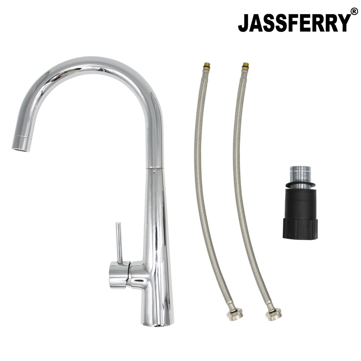 JassferryJASSFERRY Modern Kitchen Sink Mixer Tap with 360 Degree Swivel Spout ChromeKitchen taps