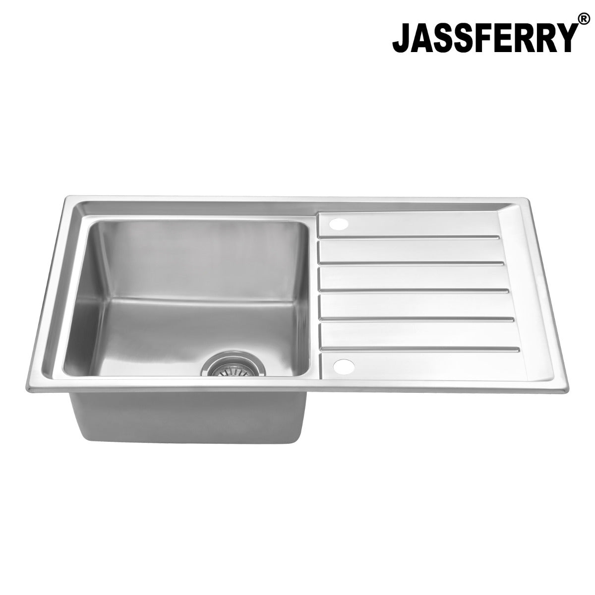 JassferryJASSFERRY Welding Stainless Steel Kitchen Sink Single 1 Bowl Reversible DrainerKitchen Sinks