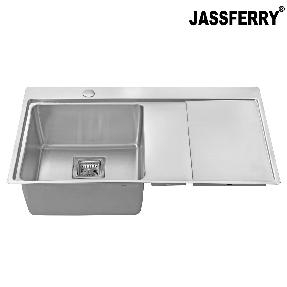 JassferryJASSFERRY 860x520 mm Brilliant Stainless Steel Kitchen Sink Single 1 Bowl Righthand Drainer - 660Kitchen Sinks