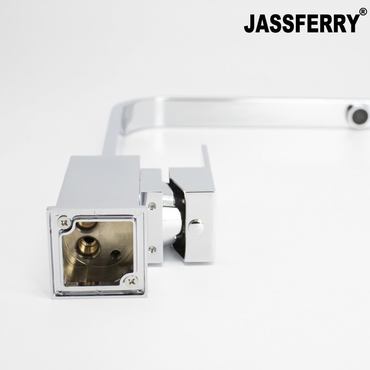 JassferryJASSFERRY Kitchen Sink Taps Mixers Square Single Lever Chrome with Swivel SpoutKitchen taps