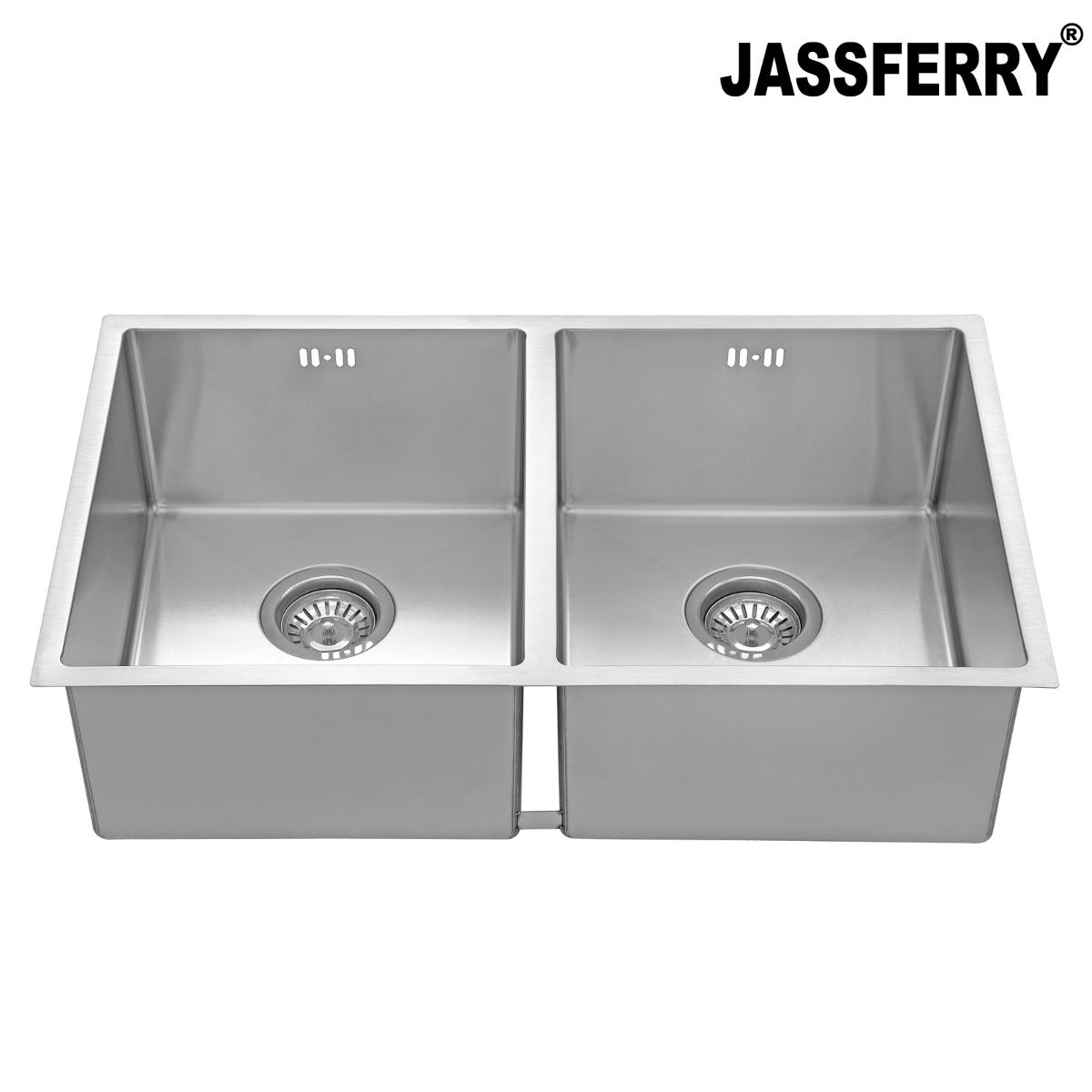 JassferryJASSFERRY Undermount Stainless Steel Kitchen Sink Handcrafted Double BowlKitchen Sinks