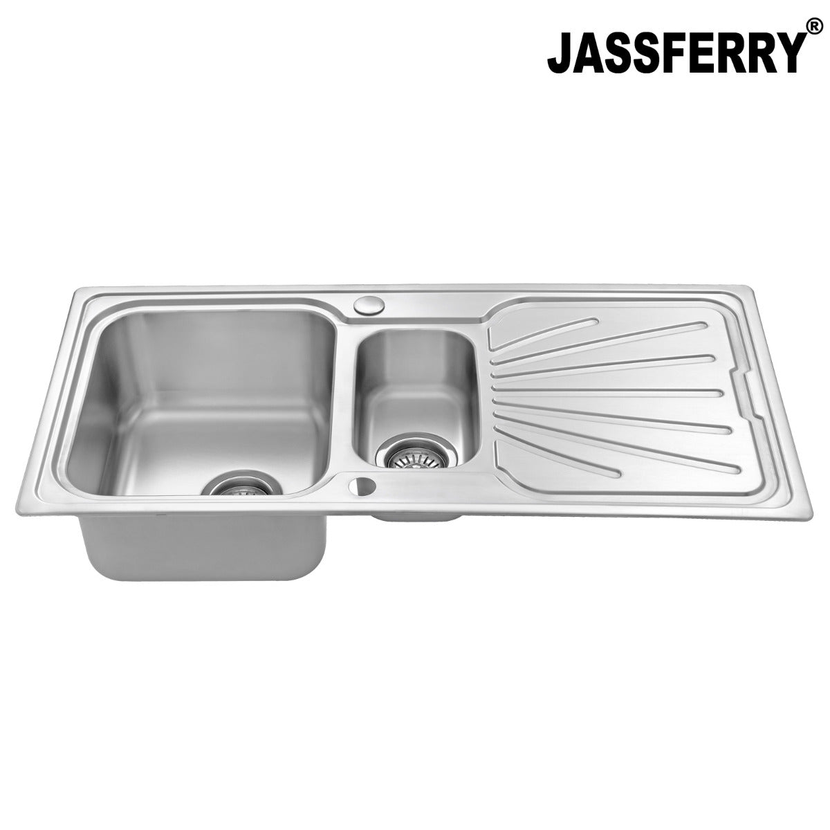 JassferryJASSFERRY Stainless Steel Kitchen Sink Inset One Half Bowl Reversible Drainer - 851BKitchen Sinks