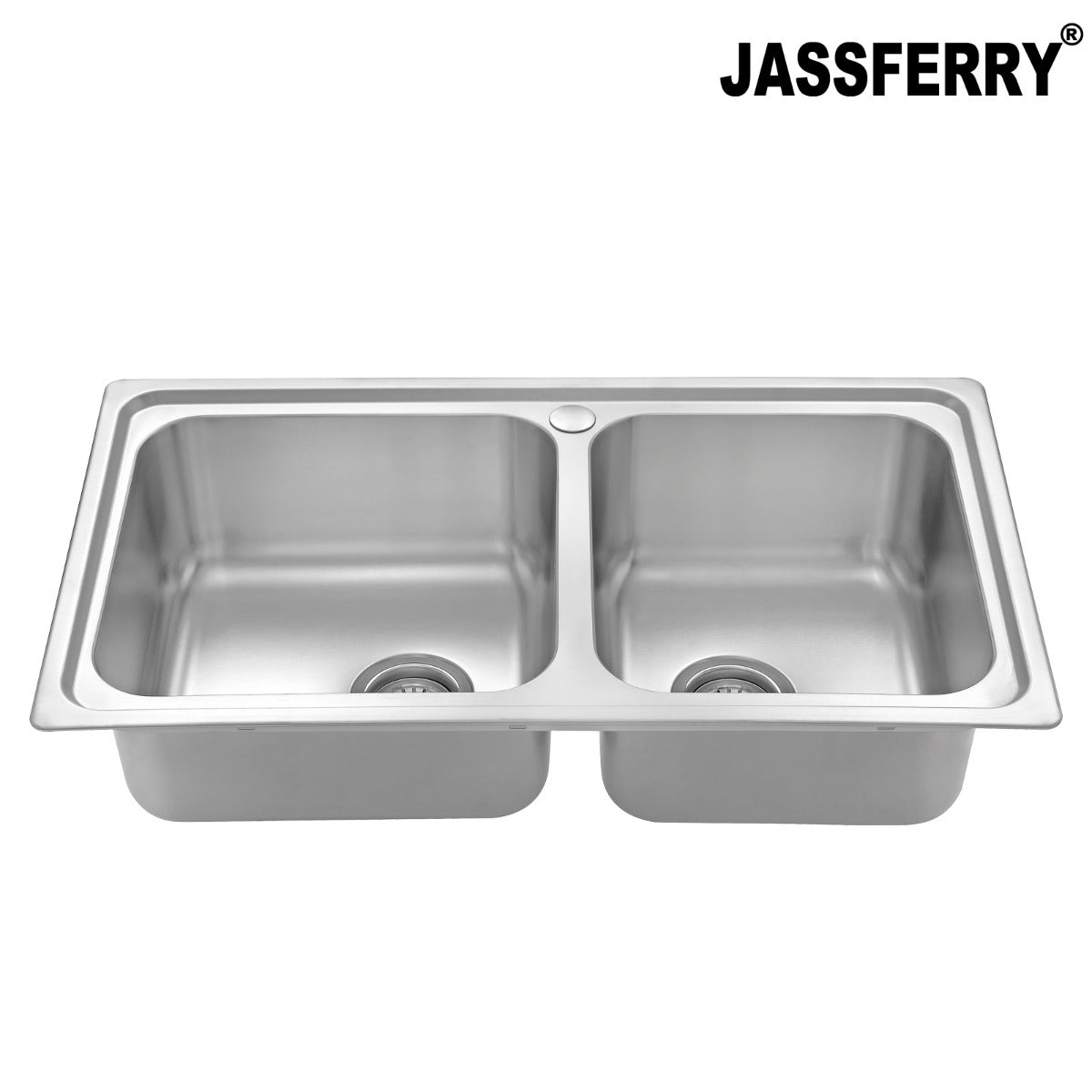 JassferryJASSFERRY Stainless Steel Kitchen Sink Square Bowl with Strainer WasteKitchen Sinks