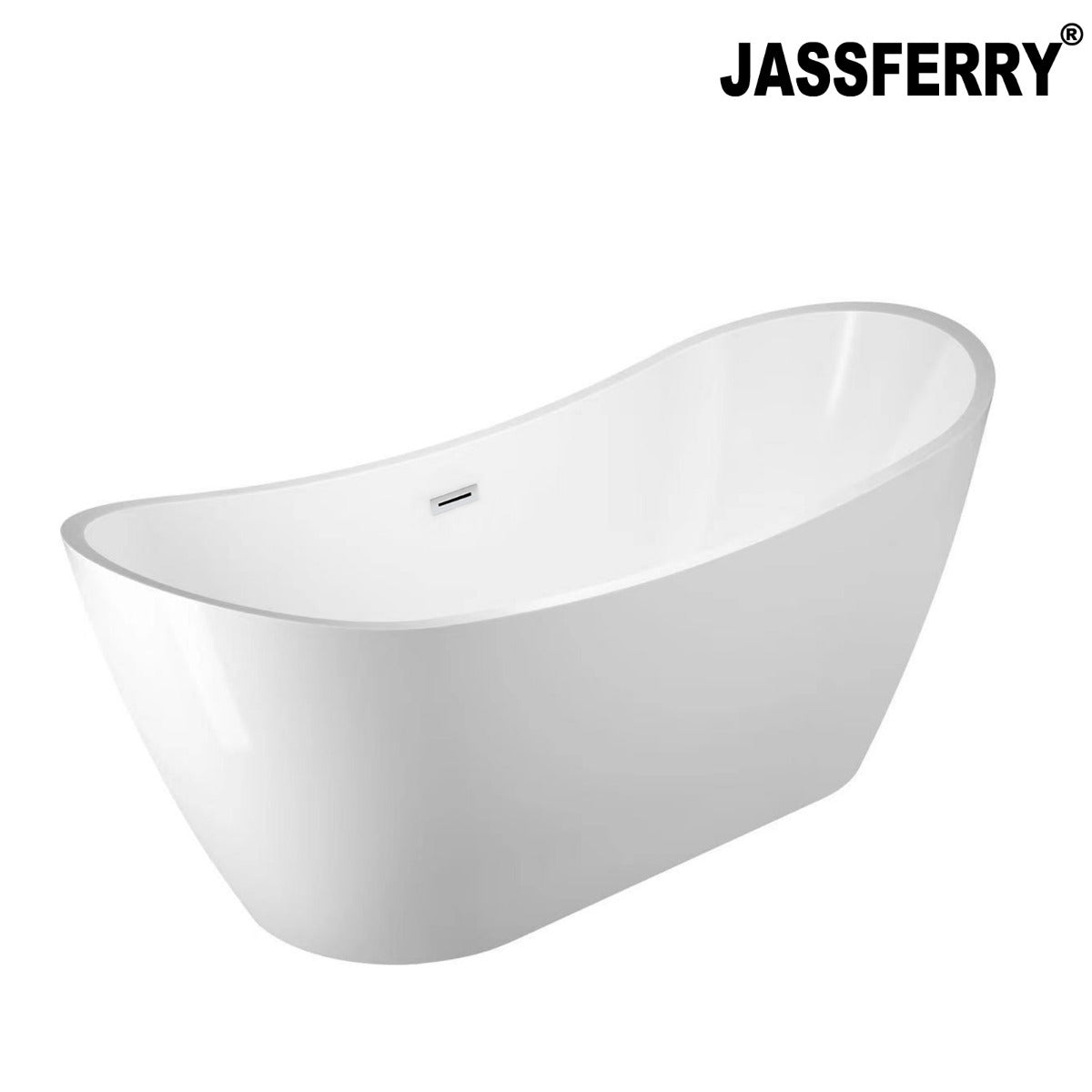 JassferryJASSFERRY Modern Design Freestanding Bathtub Luxury Soaking Baths White AcrylicBathtubs