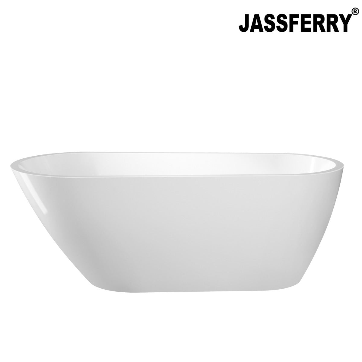 JassferryJASSFERRY Modern Design Rectangular Freestanding Bathtub Soaking Baths WhiteBathtubs