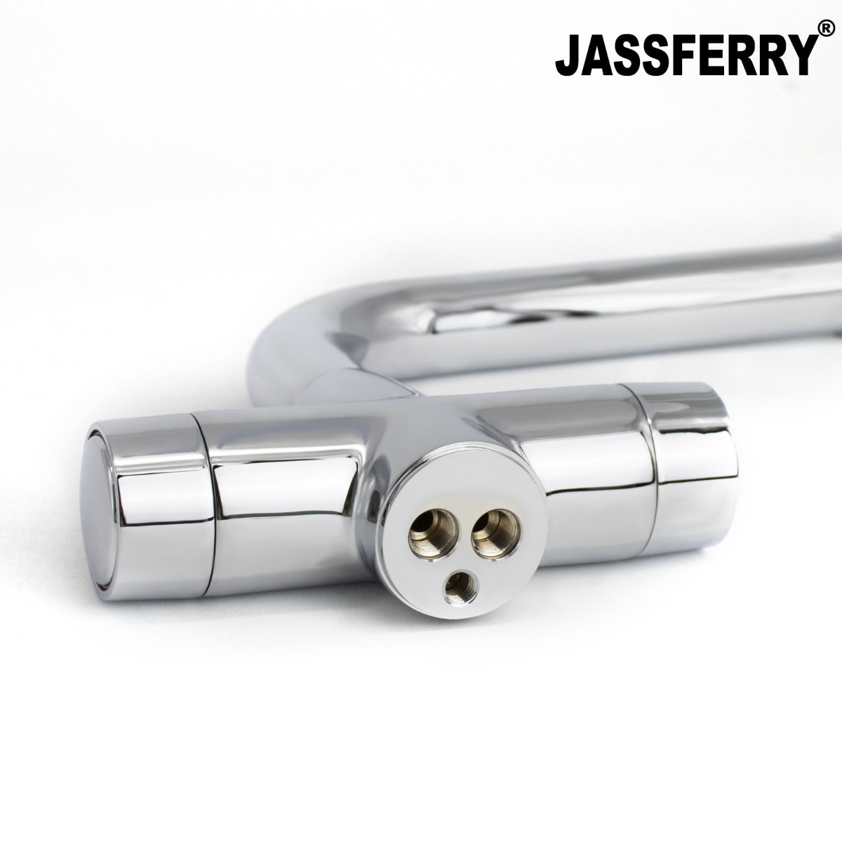 JassferryJASSFERRY New Kitchen Sink Tap Mixer Dual Flow Quarter Turn Dial Monobloc BrassKitchen taps