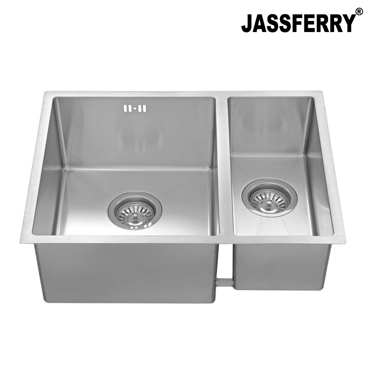 JassferryJASSFERRY Undermount Stainless Steel Kitchen Sink 1.5 Bowl Righthand HalfKitchen Sinks