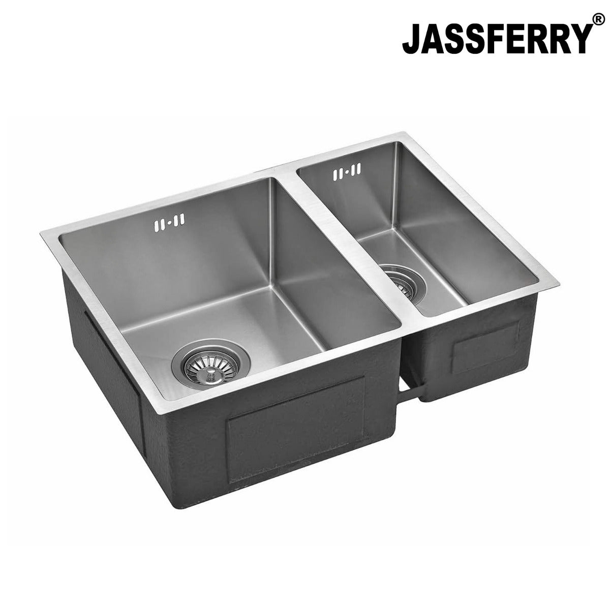 JassferryJASSFERRY Undermount Stainless Steel Kitchen Sink 1.5 Bowl Righthand HalfKitchen Sinks