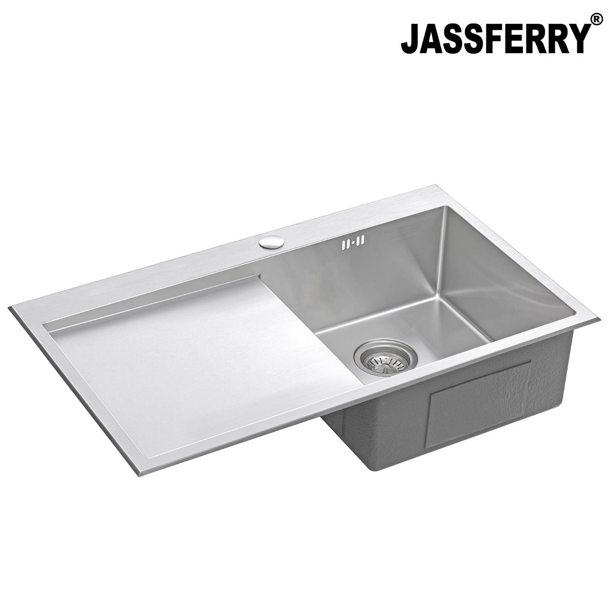 JassferryJASSFERRY Handcrafted Stainless Steel Kitchen Sink Inset 1 Bowl Lefthand DrainerKitchen Sinks