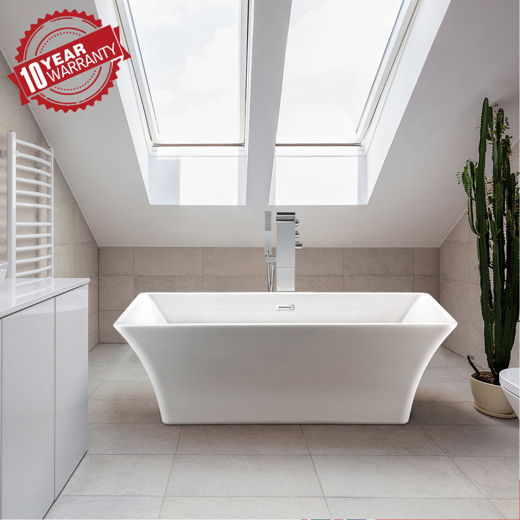 Rectangular Hourglass JASSFERRY Contemporary Freestanding Bathtub Luxury Rectangular Hourgla