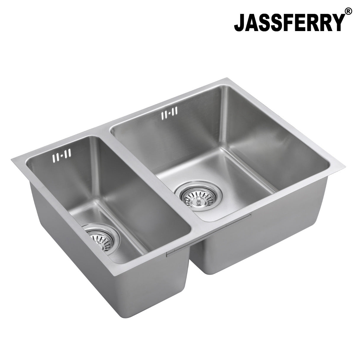 JassferryJASSFERRY Undermount Stainless Steel Kitchen Sink 1.5 Bowl Lefthand Half BowlKitchen Sinks