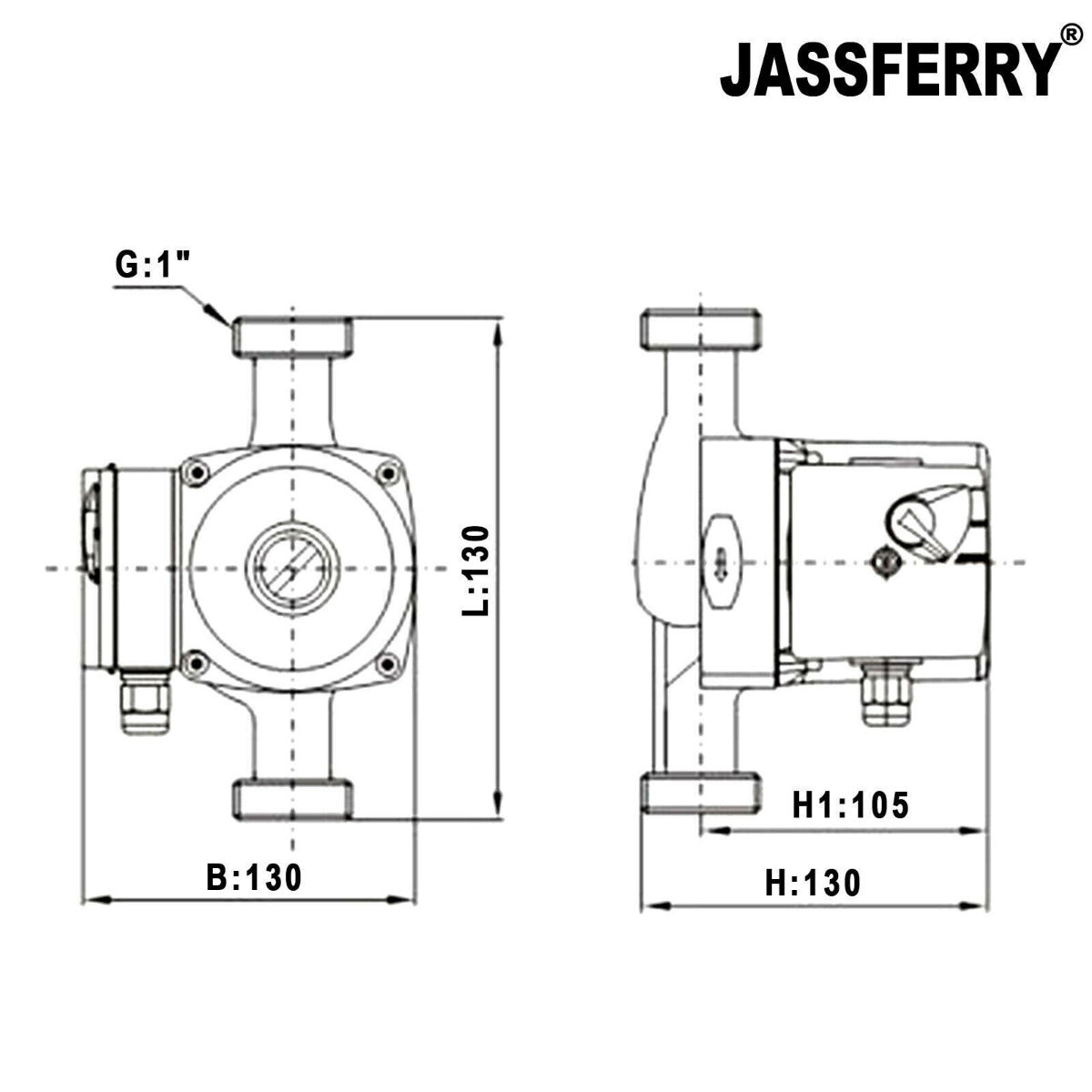 JassferryJASSFERRY New Heating Pump Hot Water Circulating Central System KBD20Heating Pumps